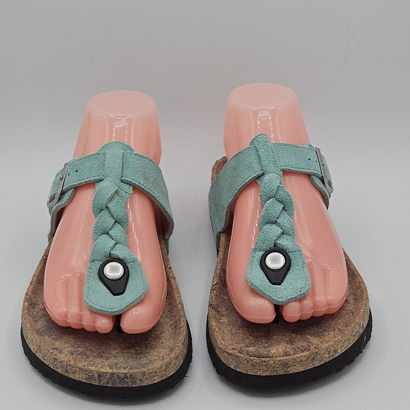 Muk Luk Marsha suede leather sandals size 8 - Picture 6 of 16